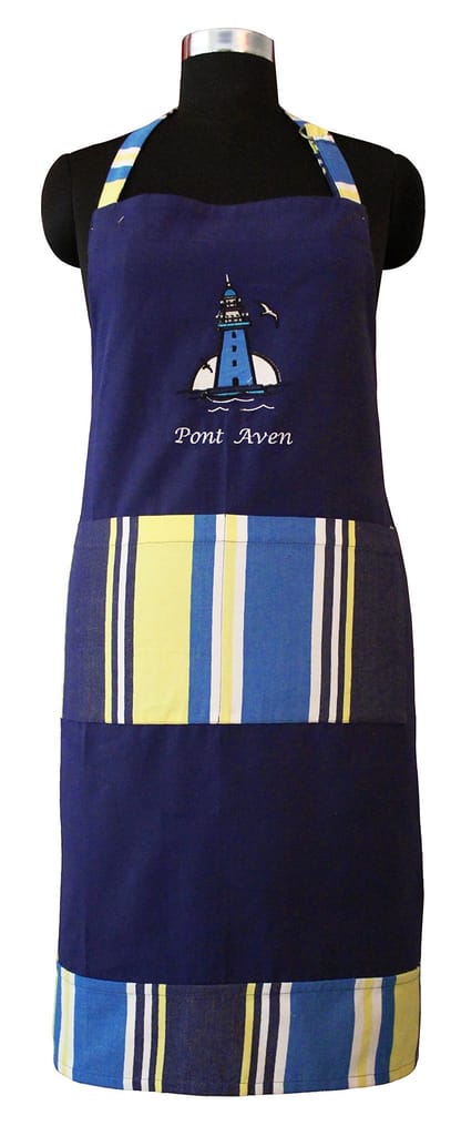 Airwill, 100% Cotton Designer Weaved Aprons, with 1 Center Pocket, Adjustable Buckle on Top and 2 Long Ties On Both 2 Sides. Pack of 1 Piece