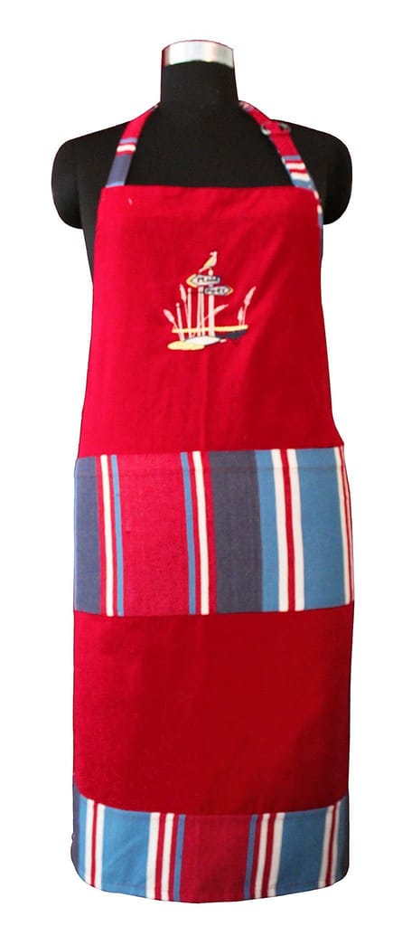 Airwill, 100% Cotton Designer Weaved Aprons, with 1 Center Pocket, Adjustable Buckle on Top and 2 Long Ties On Both 2 Sides. Pack of 1 Piece - Towels | Buy online on ZillyBuy
