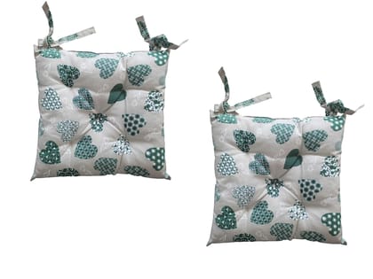 AIRWILL Cotton & Polyfibre ChairCushions/Chairpads Pack of 2 pcs