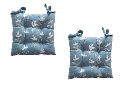 AIRWILL Cotton & Polyfibre ChairCushions/Chairpads Pack of 2 pcs