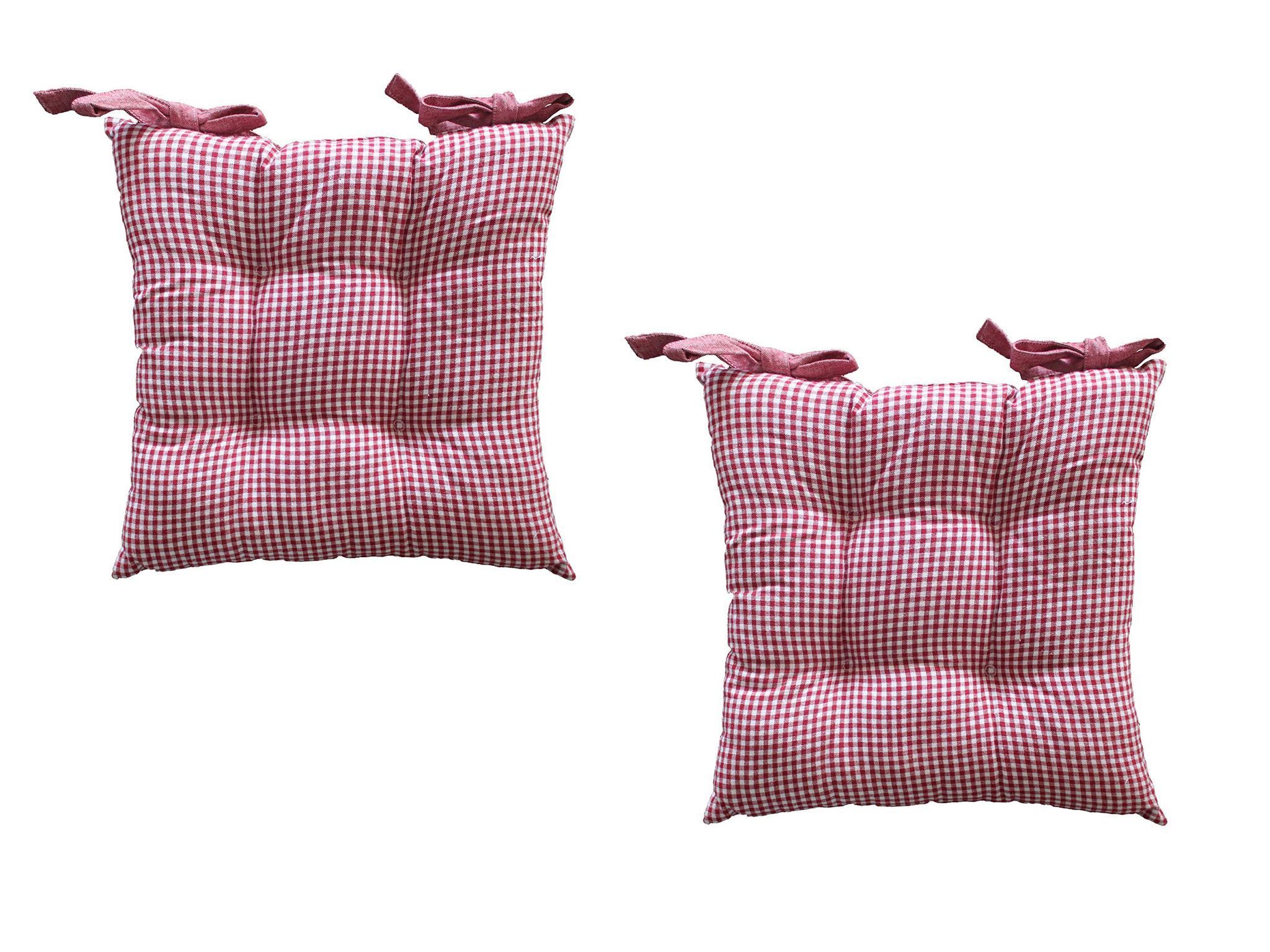 AIRWILL Cotton & Polyfibre ChairCushions/Chairpads Pack of 2 pcs