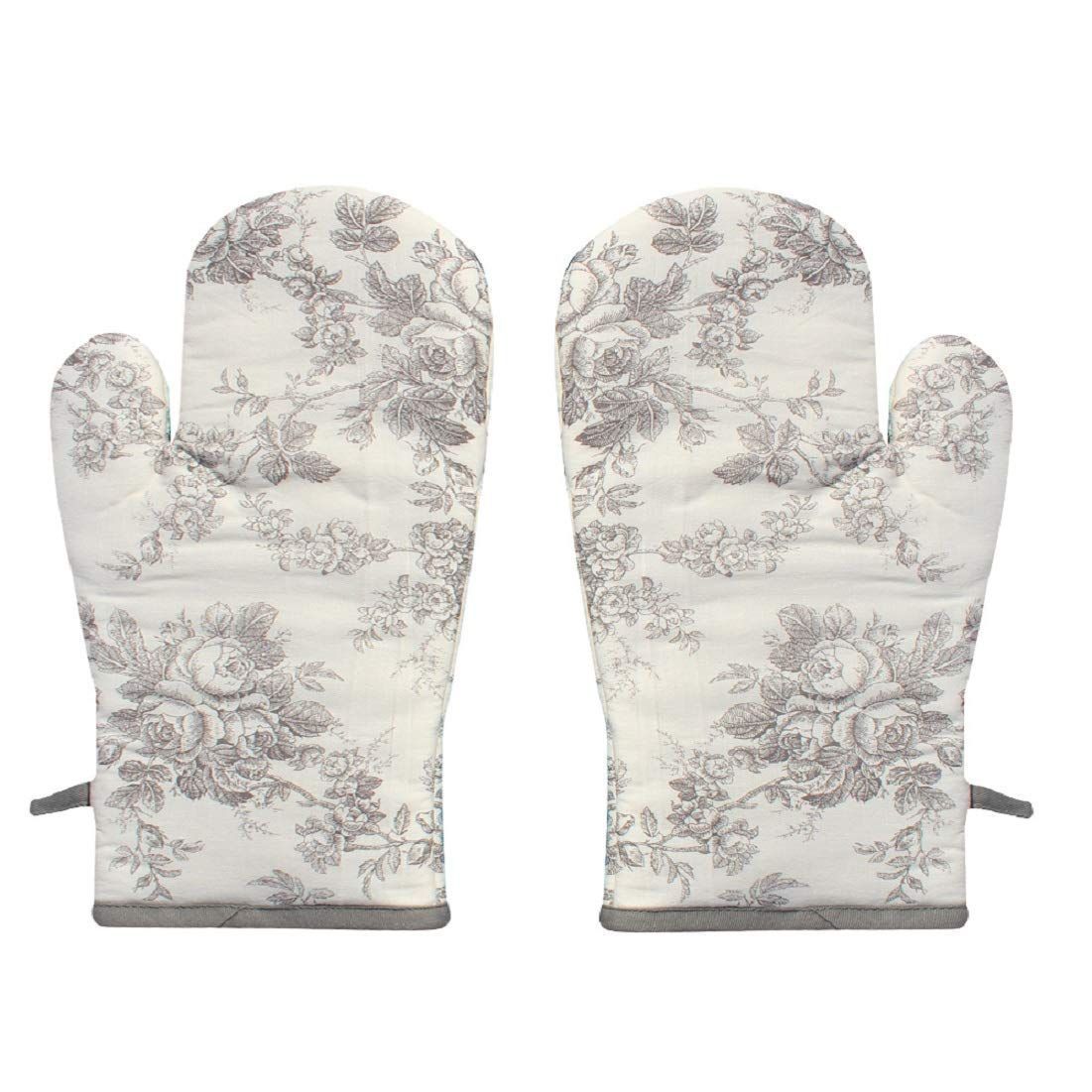 AIRWILL, 100% Cotton Kitchen Padded Oven Gloves, Mitts (Pack of 2)