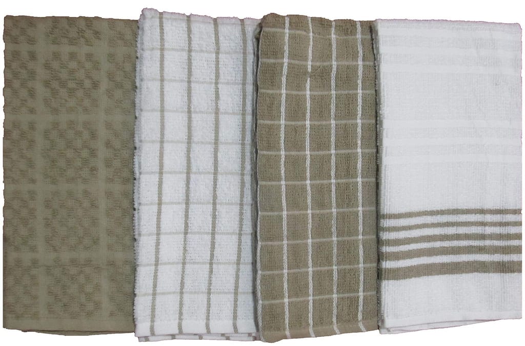 Airwill Branded 100% Cotton Kitchen Towels Pack of 4 pcs - Towels | Buy online on ZillyBuy