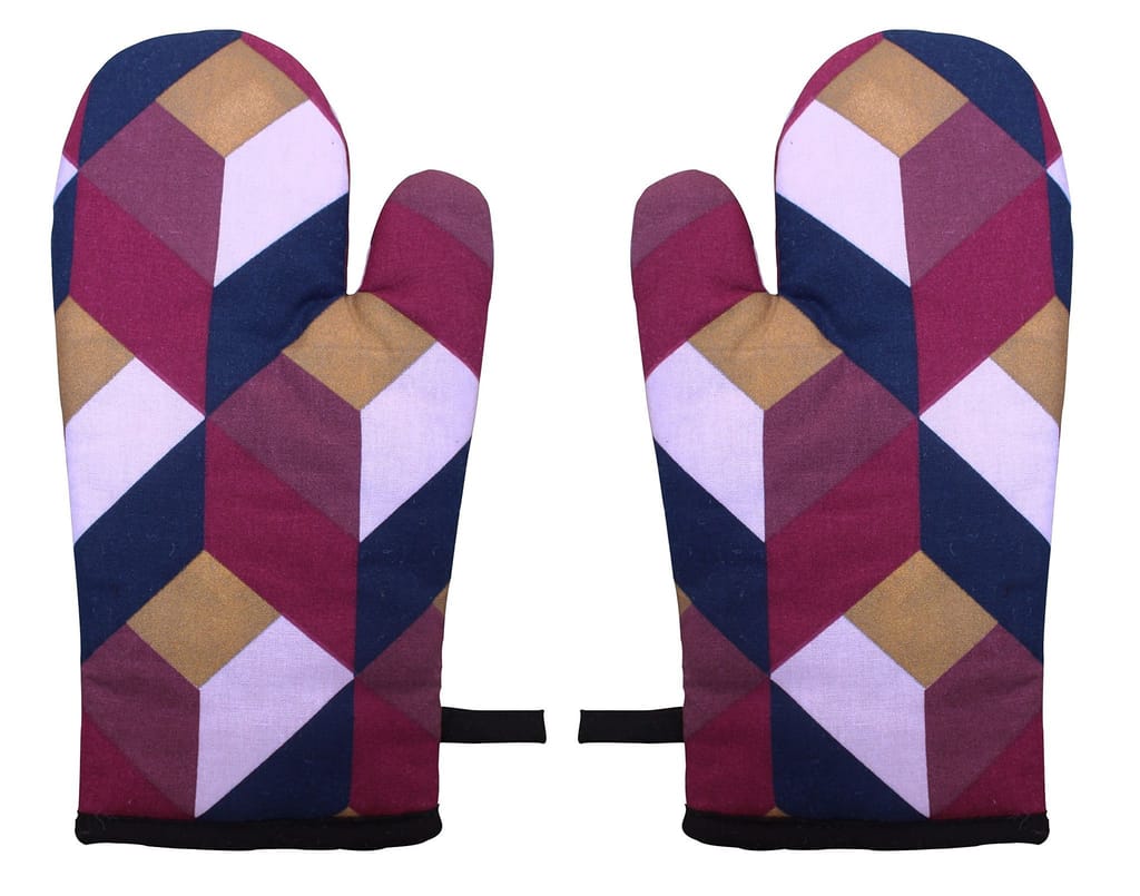Airwill, Cotton Heart Resistant Oven Gloves (Pack of 2 Pieces) - Gloves | Buy online on ZillyBuy