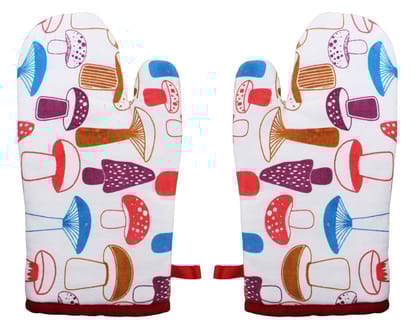 Airwill, Cotton Heart Resistant Oven Gloves (Pack of 2 Pieces)