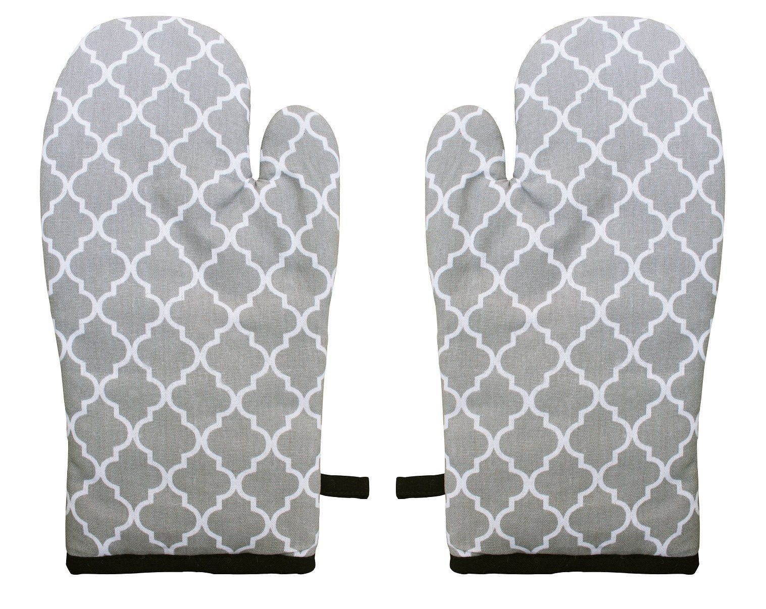 Airwill, Cotton Heart Resistant Oven Gloves (Pack of 2 Pieces)