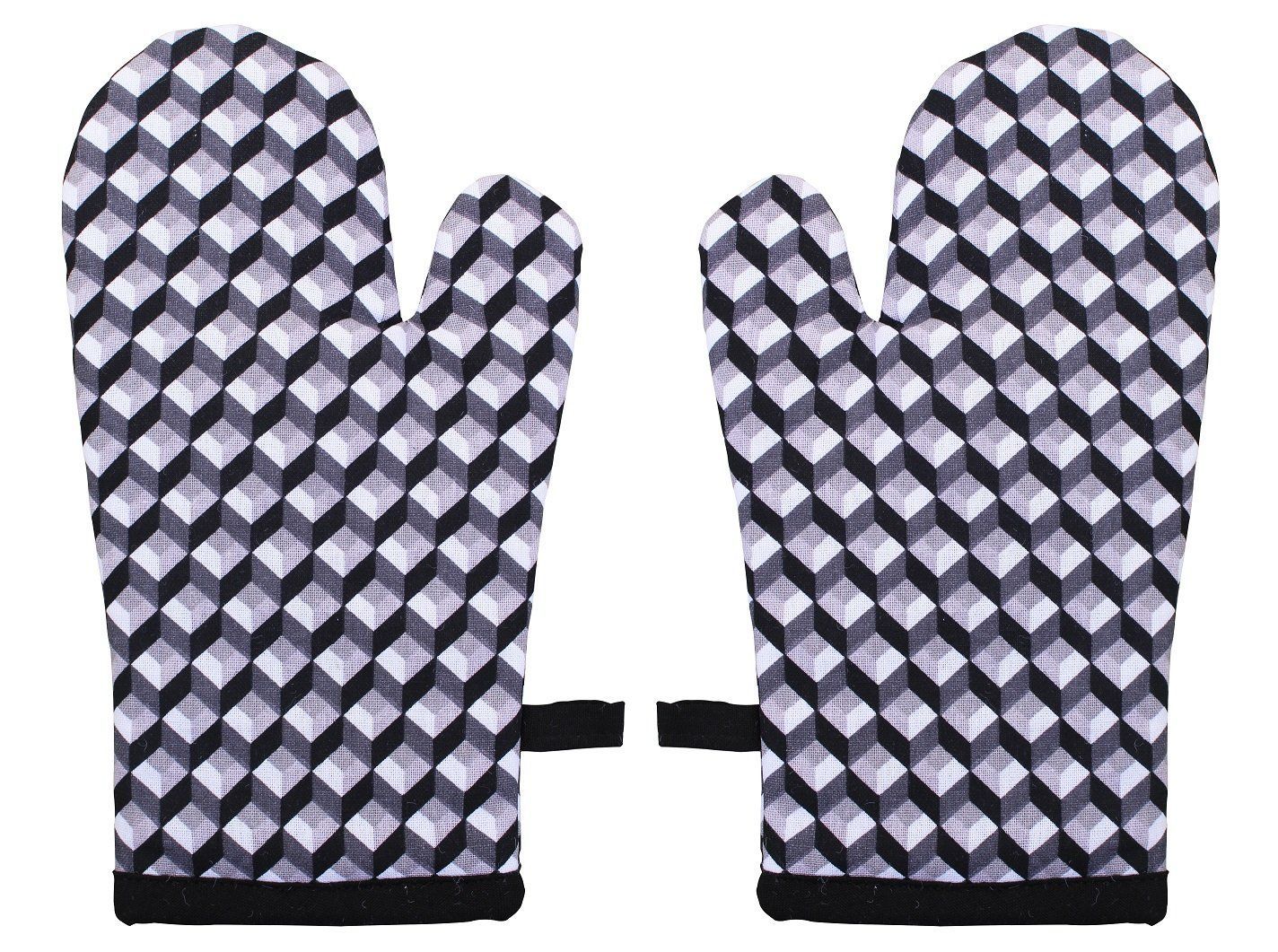 Airwill, Cotton Heart Resistant Oven Gloves (Pack of 2 Pieces)