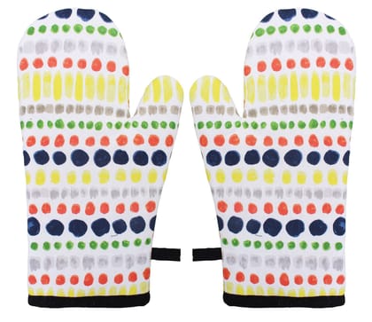 Airwill, Cotton Heart Resistant Oven Gloves (Pack of 2 Pieces)