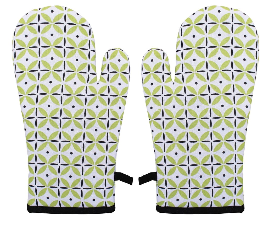 Airwill, Cotton Heart Resistant Oven Gloves (Pack of 2 Pieces)