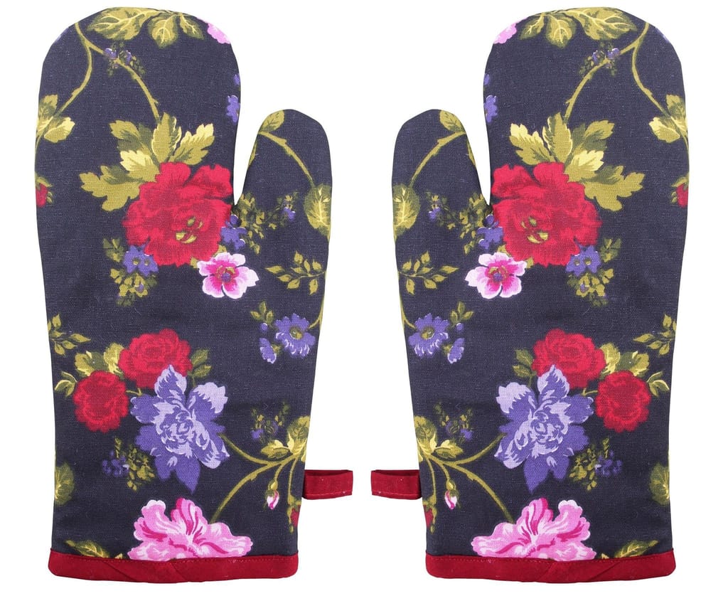 Airwill, Cotton Heart Resistant Oven Gloves (Pack of 2 Pieces)