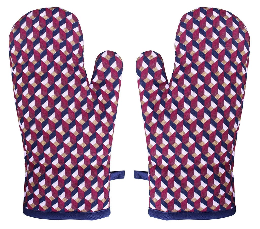 Airwill, Cotton Heart Resistant Oven Gloves (Pack of 2 Pieces) - Gloves | Buy online on ZillyBuy