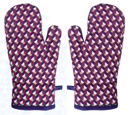 Airwill, Cotton Heart Resistant Oven Gloves (Pack of 2 Pieces)