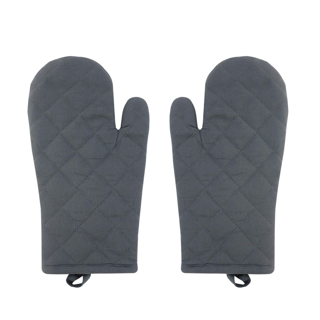 Airwill 100% Heat Resistance, Solid Designed Kitchen Oven Mitts (Gloves) (Grey, Pack of 2) - Gloves | Buy online on ZillyBuy
