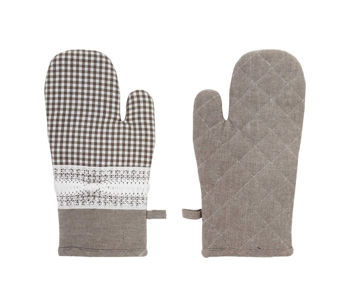 AIRWILL, 100% Cotton Kitchen Padded Oven Gloves, Mitts (Pack of 2)