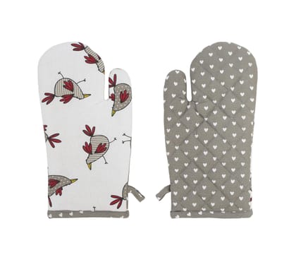 AIRWILL, 100% Cotton Kitchen Padded Oven Gloves, Mitts (Pack of 2)