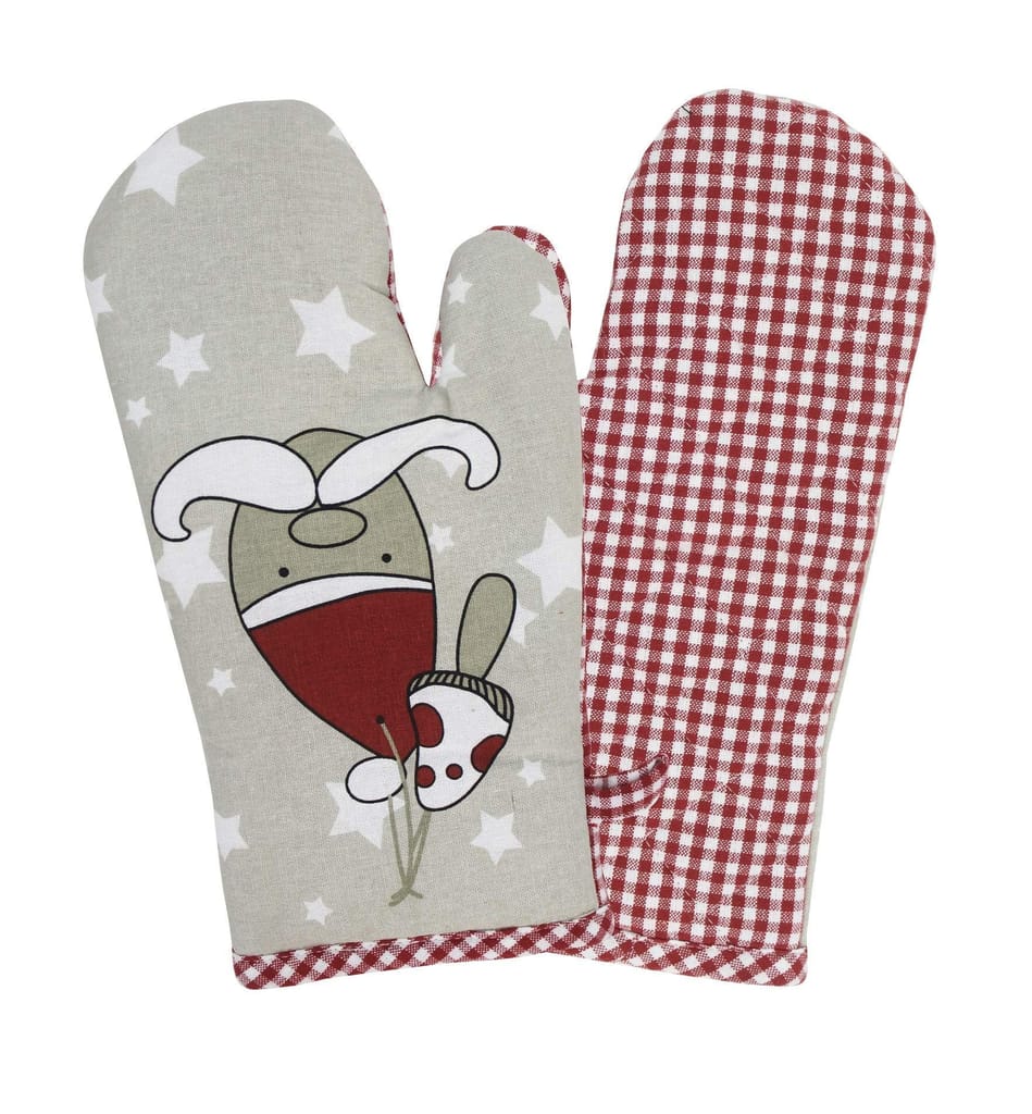 AIRWILL, 100% Cotton Kitchen Padded Oven Gloves, Mitts (Pack of 2) - Gloves | Buy online on ZillyBuy
