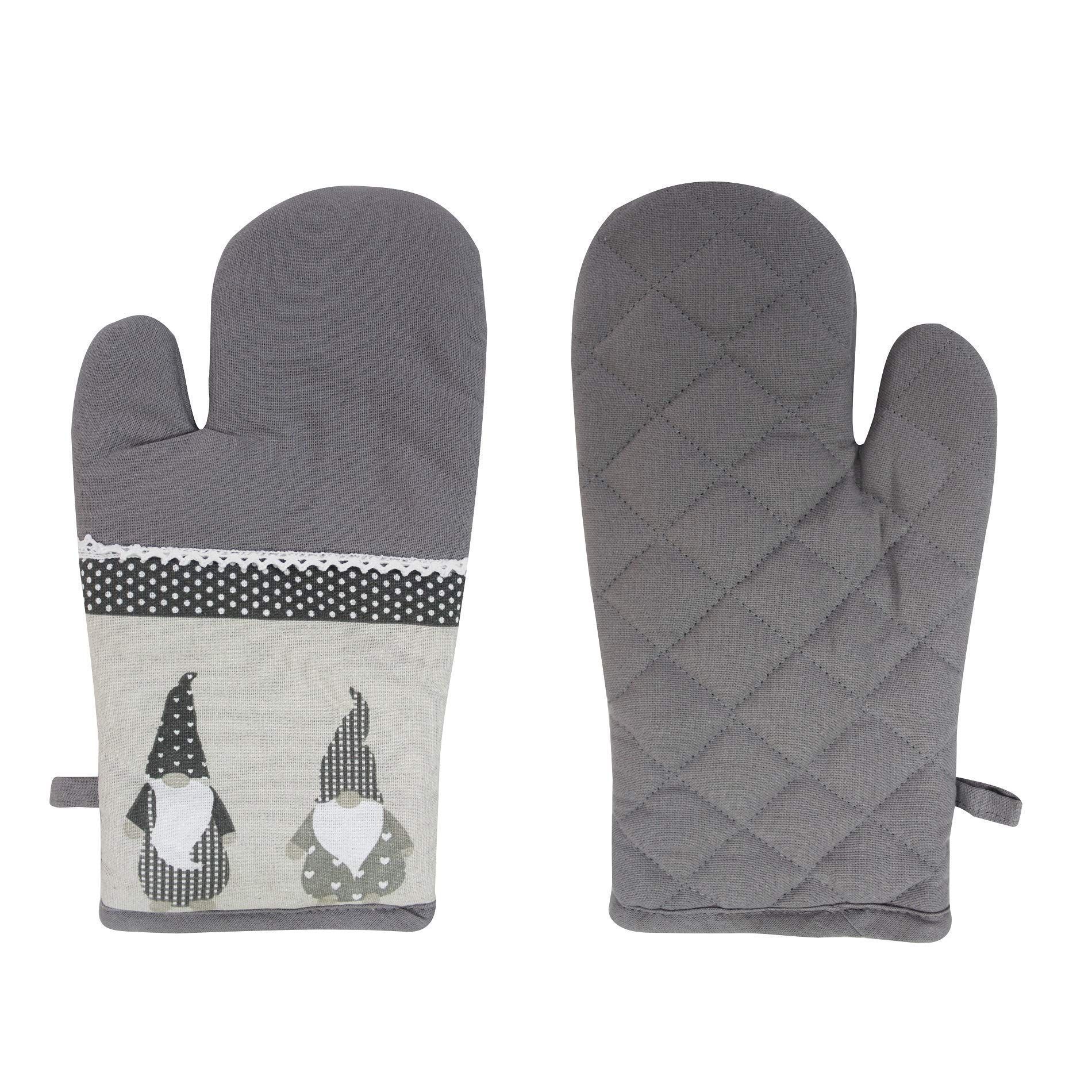 AIRWILL, 100% Cotton Kitchen Padded Oven Gloves, Mitts (Pack of 2)