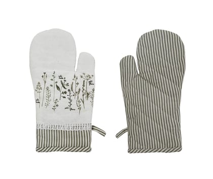 AIRWILL, 100% Cotton Kitchen Padded Oven Gloves, Mitts (Pack of 2)