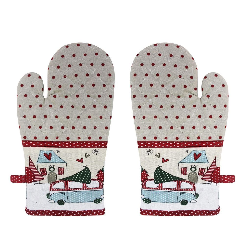 AIRWILL, 100% Cotton Kitchen Padded Oven Gloves, Mitts (Pack of 2) - Gloves | Buy online on ZillyBuy