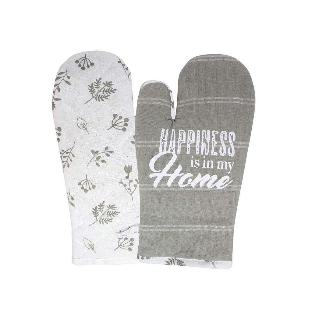 AIRWILL, 100% Cotton Kitchen Padded Oven Gloves, Mitts (Pack of 2)