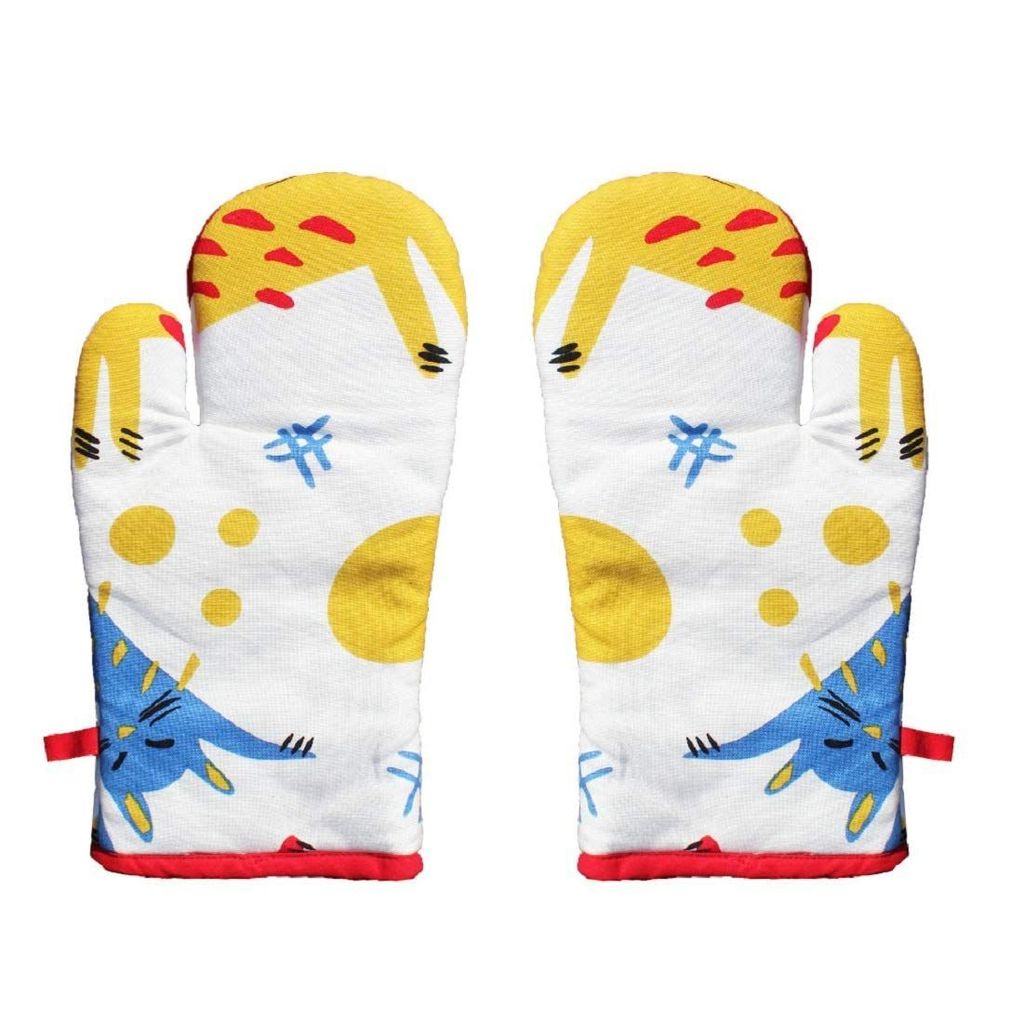 AIRWILL, 100% Cotton Kitchen Padded Oven Gloves, Mitts (Pack of 2) - Gloves | Buy online on ZillyBuy