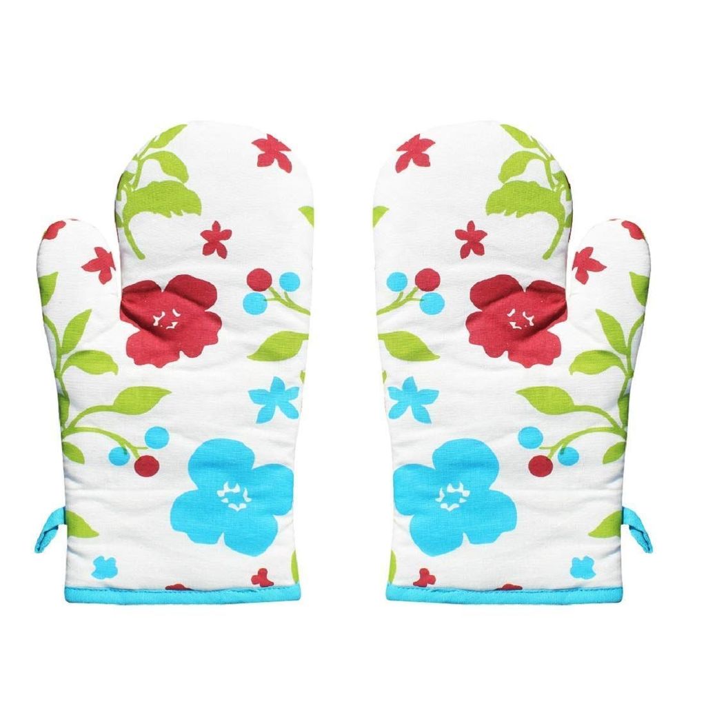 AIRWILL, 100% Cotton Kitchen Padded Oven Gloves, Mitts (Pack of 2) - Gloves | Buy online on ZillyBuy