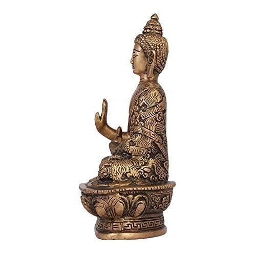 ARTVARKO Brass Buddha Idol Hand Crafted Lifestory Buddha Statue, Fine  Carving Religious Idol, Antique Brass Sculpture, Vintage Decorative In Brass,  Valuable Collection, Rustic Finish 7, Pack of 1 : : Home 