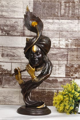 ARTVARKO Narayana Murti Brass for Home Puja Handmade Standing Vishnu Idol  Showpiece Figurine Height 29 Inches