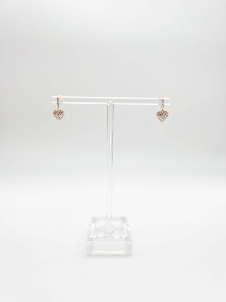 Amy mini studs in gold plated silver with zircons