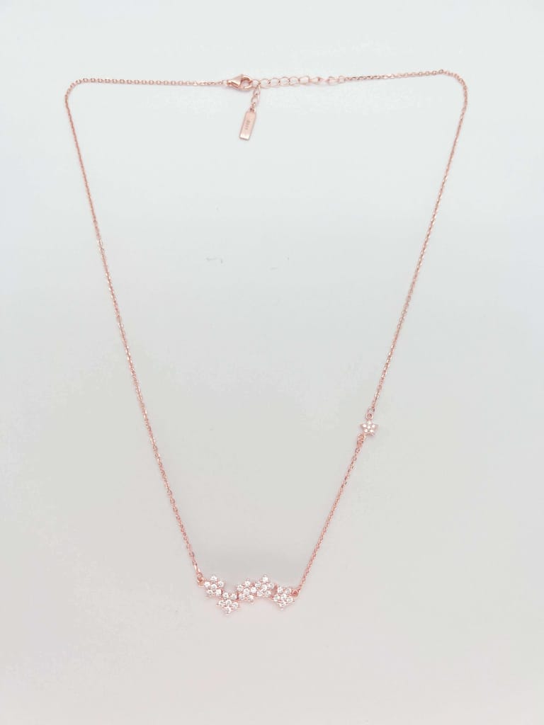Aurora neck chain in rose gold plated silver