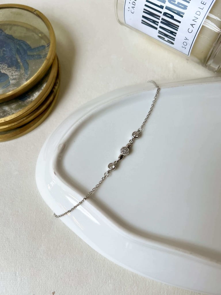 Rosie silver bracelet with zirconia