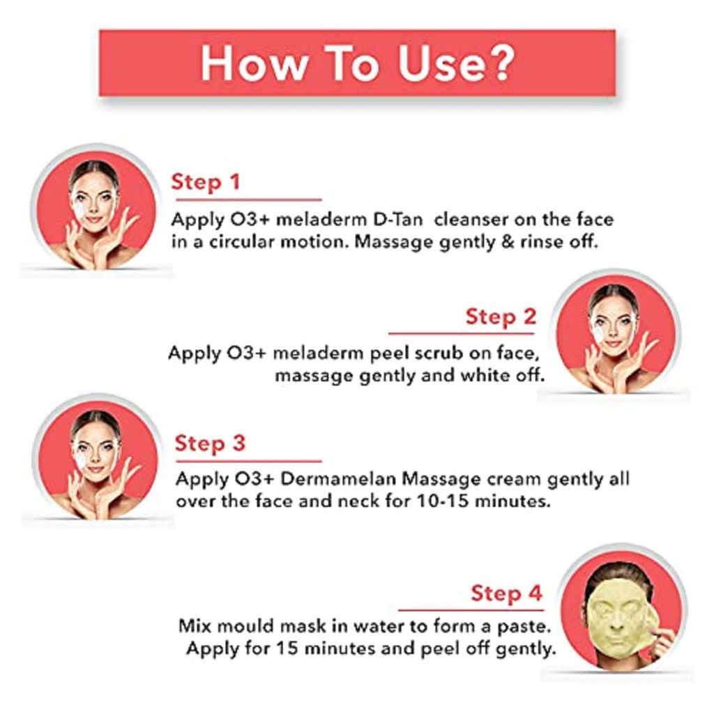 O3+ D-Tan Facial kit for tan removal & brightness for tanned & dull skin 45g