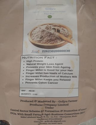Finger Millet/Mandua Atta/Ragi Atta