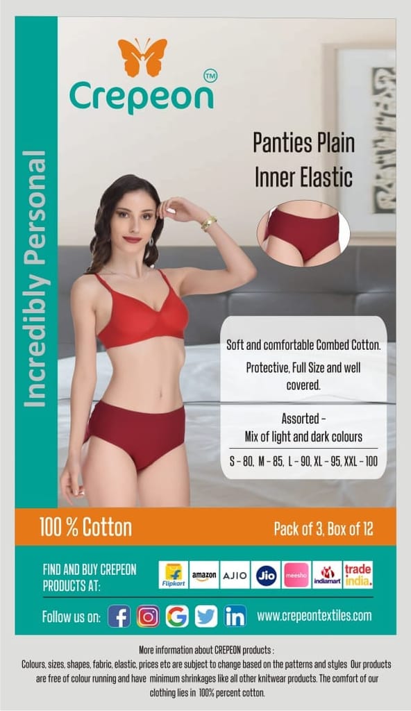 Crepeon Panties Plain IE - Inner Elastic