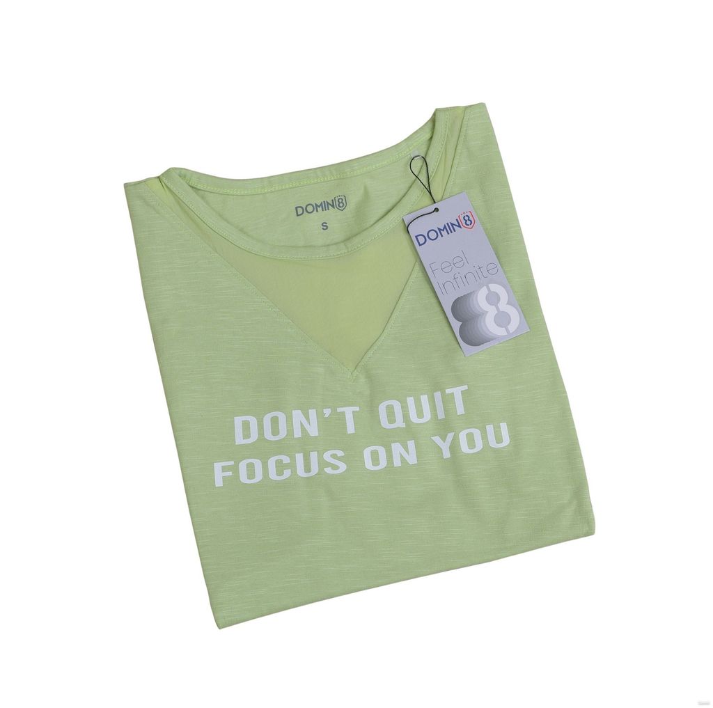 DOMIN8 Women's 100% Cotton Tank Top with Double Neckline at Front