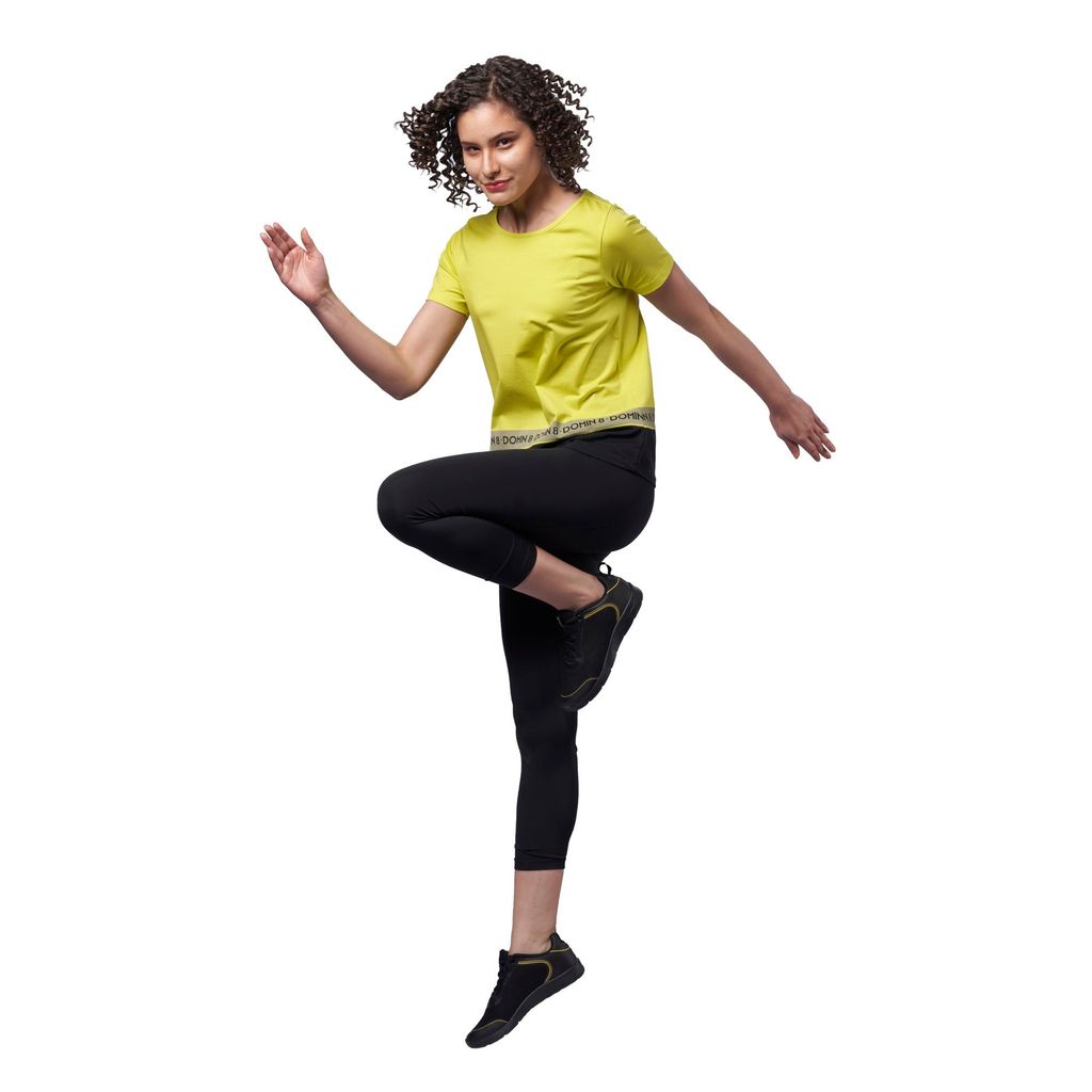 DOMIN8 Women's 95% Organic Block T-Shirt