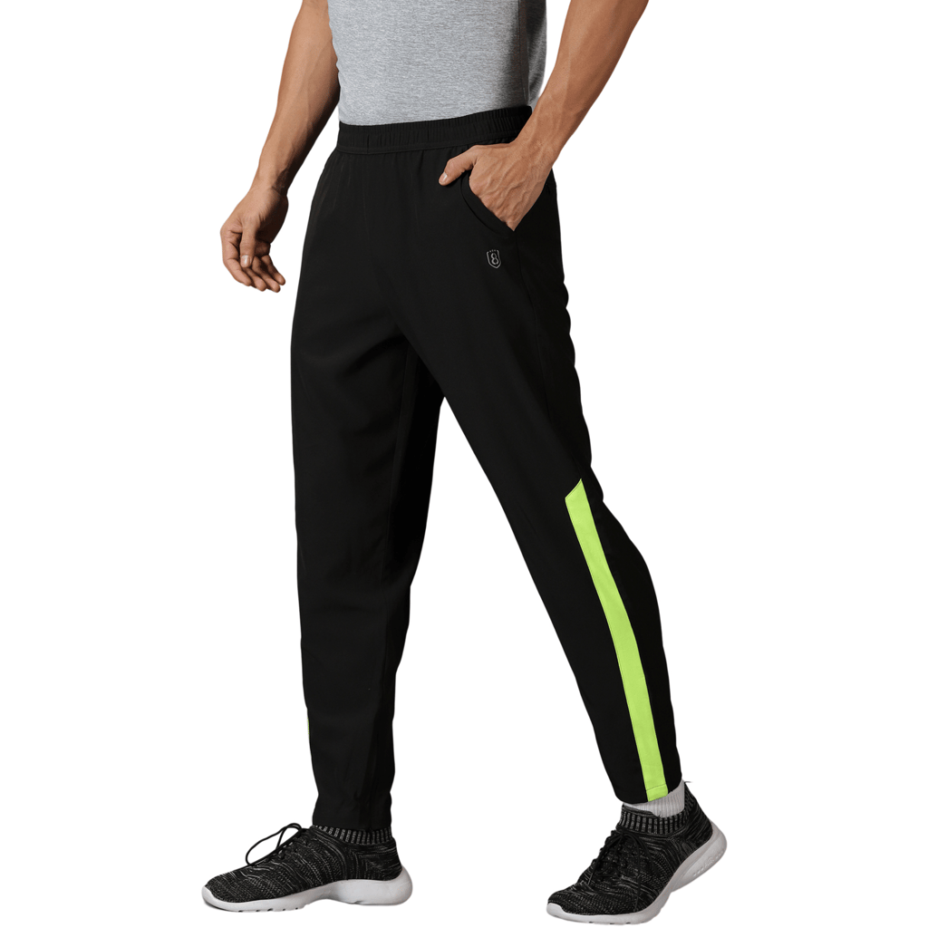 DOMIN8 Men's outdoor color block Training trousers with Slant pockets