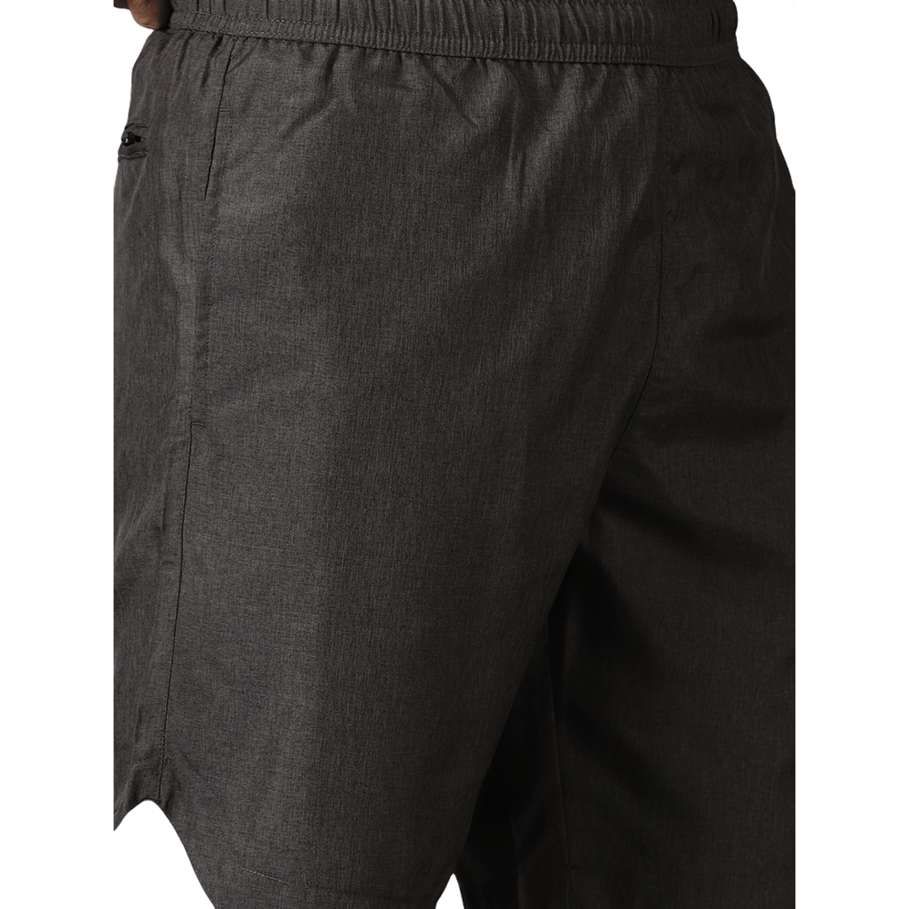 DOMIN8 Men's Elasticated solid training shorts with Zipper pockets