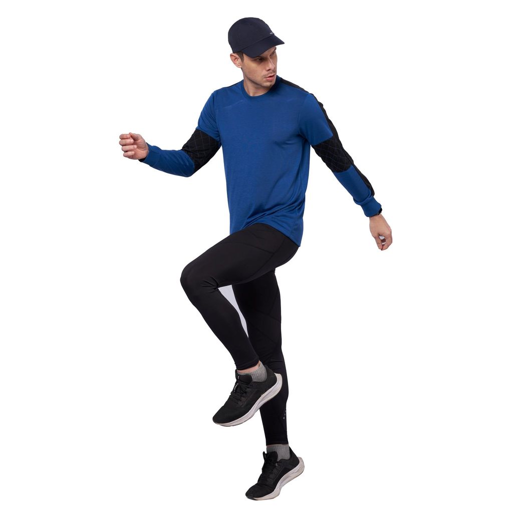 DOMIN8 Men's color block full sleeve T-shirt