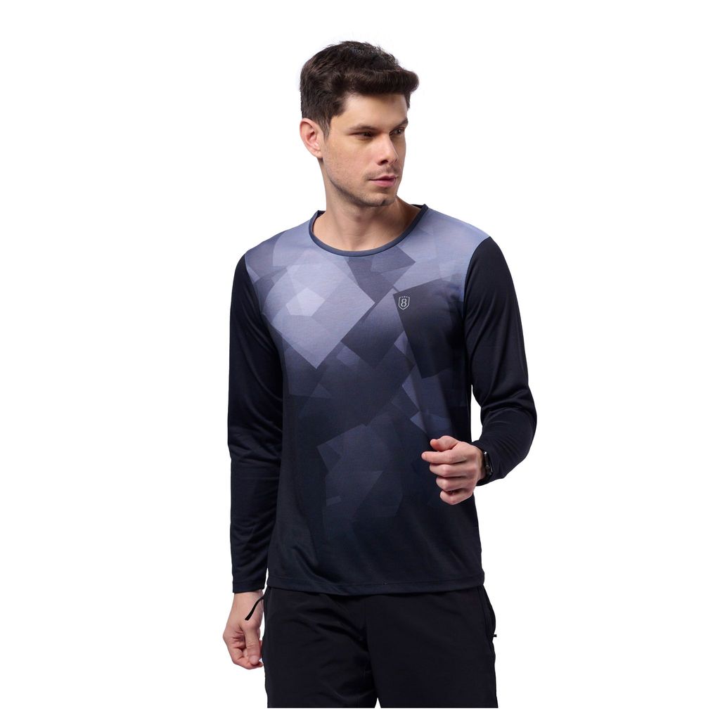 DOMIN8 Men's Digital print outdoor Training full sleeve T-shirt