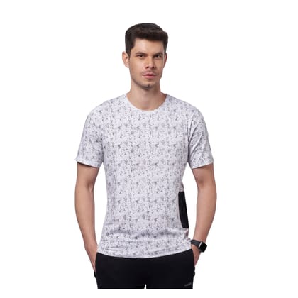 DOMIN8 Men's Boxy Outdoor T-Shirt with Side Nylon Patch Pocket