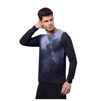 DOMIN8 Men's Digital print outdoor Training full sleeve T-shirt