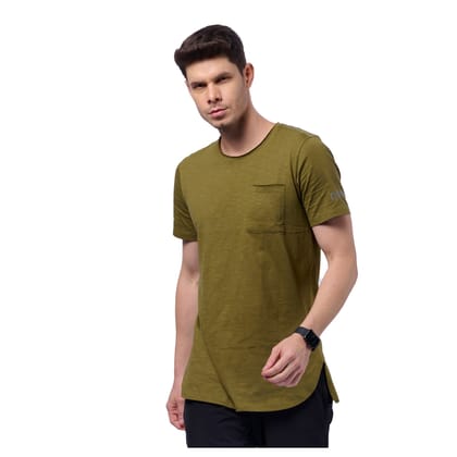 DOMIN8 Men's Raw Edge Outdoor Oversized T-Shirt