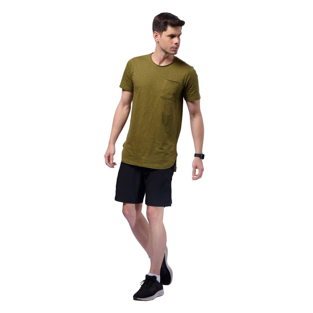 DOMIN8 Men's Raw Edge Outdoor Oversized T-Shirt