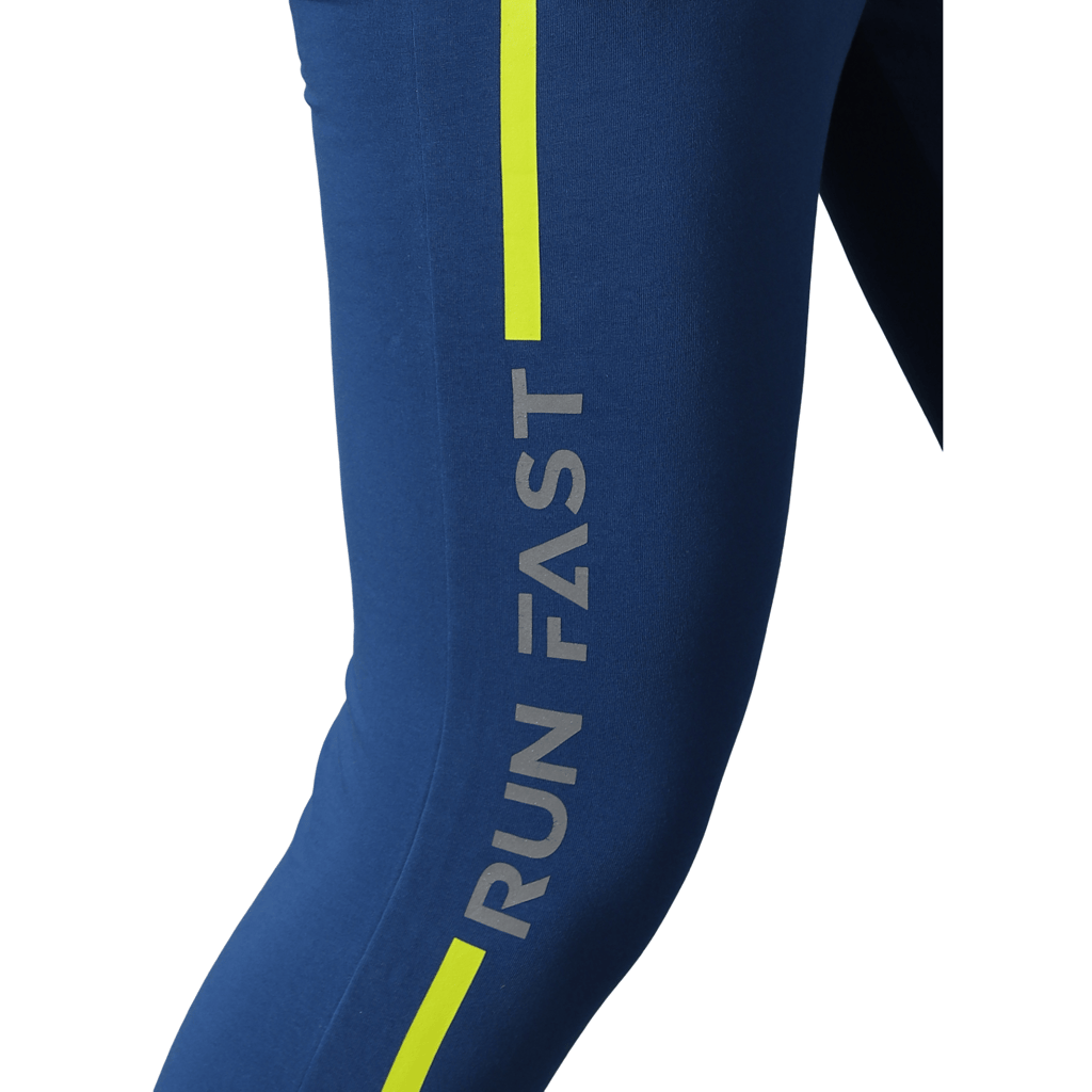 DOMIN8 Women's Branded Drawstring waist Solid Training Track Pants with Sticker print & Zipper Pockets