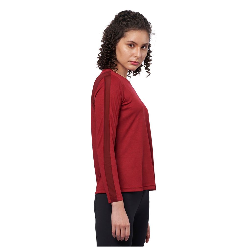 DOMIN8 Women's Breathable Training T-Shirt with mesh cut & sew back shoulder