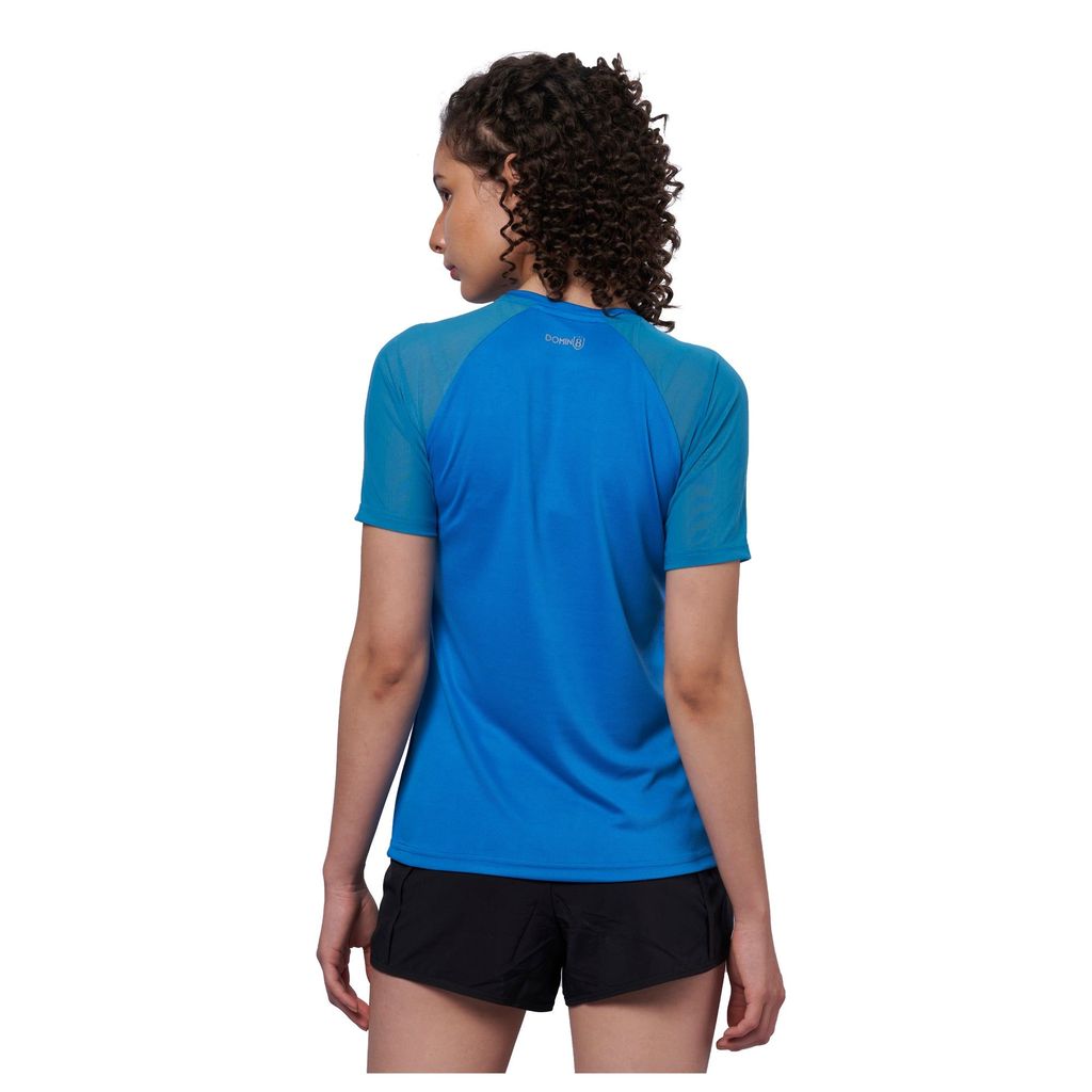 DOMIN8 Women's Breathable Raglan mesh Sleeve Training T-Shirt