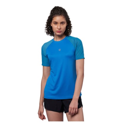 DOMIN8 Women's Breathable Raglan mesh Sleeve Training T-Shirt