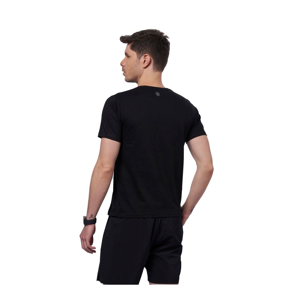 DOMIN8 Men's chest metallic branded Couple T-Shirt