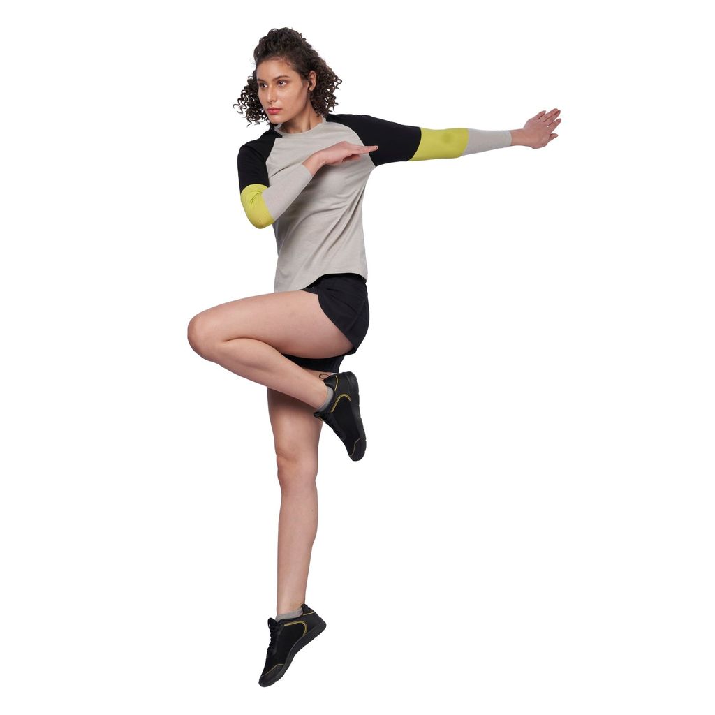 DOMIN8 Women's Color Block Raglan Training T-Shirt